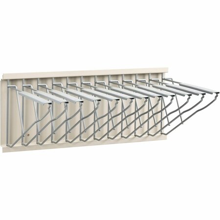 INTERION BY GLOBAL INDUSTRIAL Interion Pivot Wall Mount Blueprint Storage Rack With 12 Hangers 316107